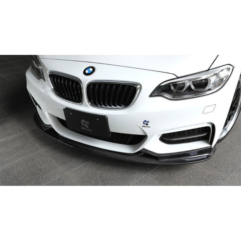 3Ddesign Front Splitter Carbon Fibre BMW M2 M235i 220i F20
