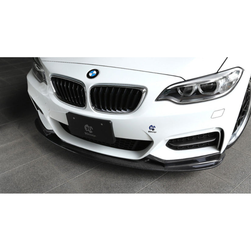 3Ddesign Front Splitter Carbon Fibre BMW M2 M235i 220i F20