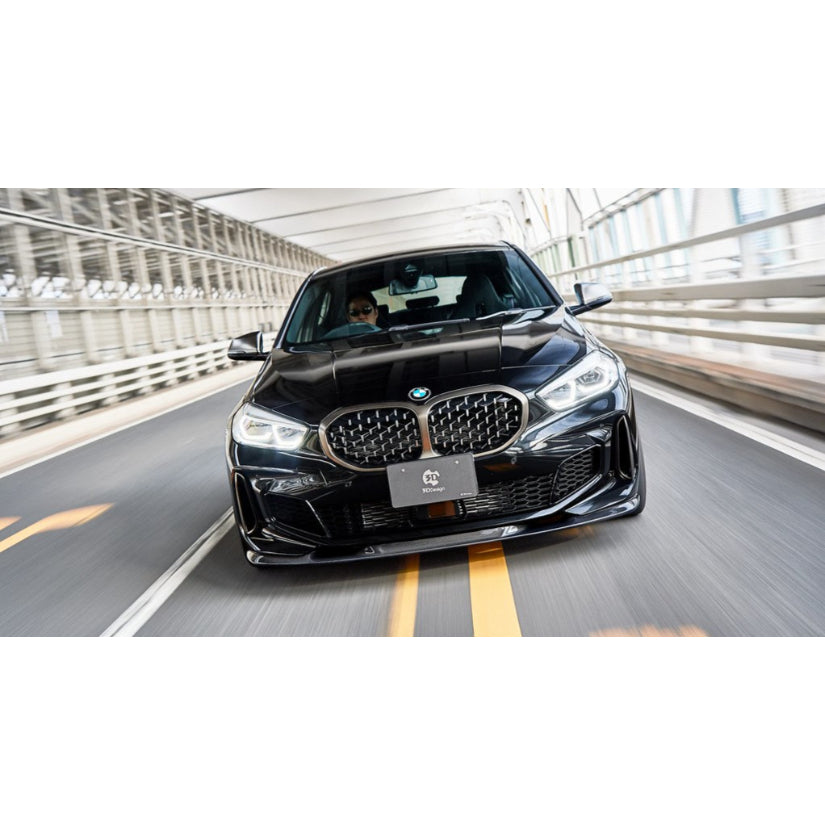 3Ddesign Front Splitter Carbon Fibre BMW 1 Series M135i M-Sport F40