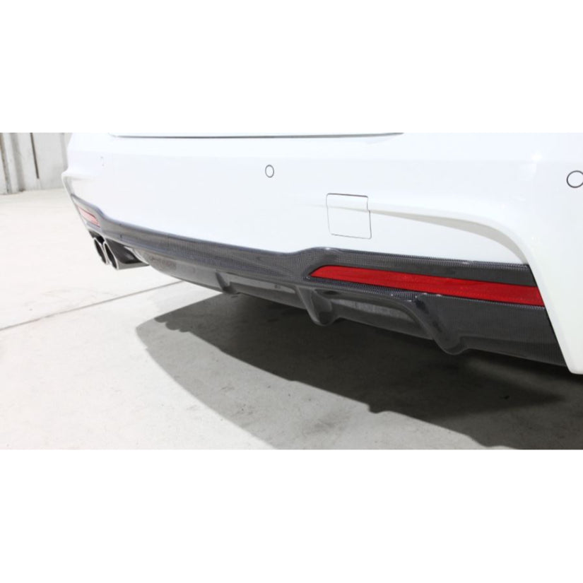 3Ddesign Duel Tip Rear Diffuser BMW 3 Series F30 F31 M-Sport