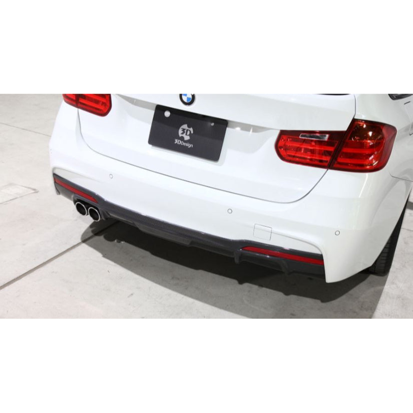 3Ddesign Duel Tip Rear Diffuser BMW 3 Series F30 F31 M-Sport