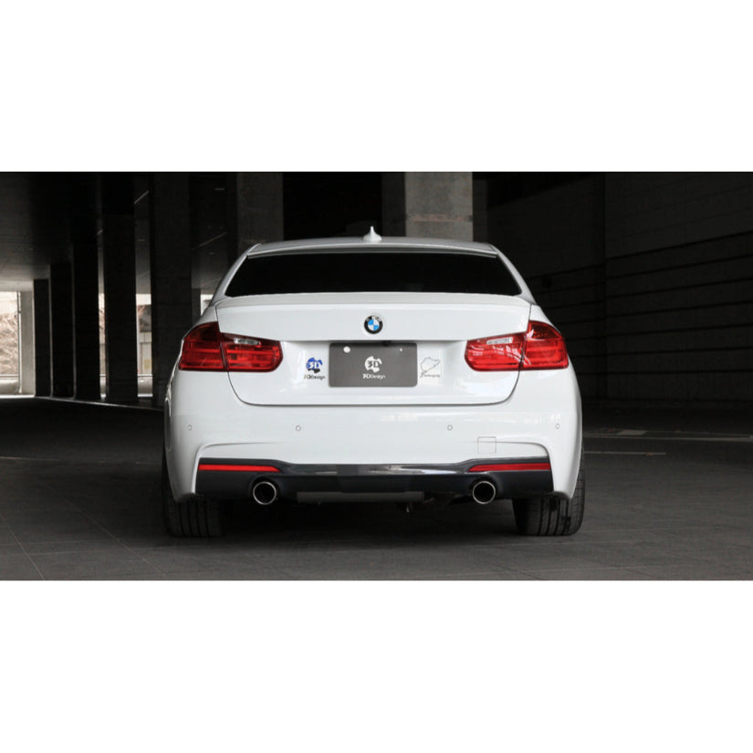 3Ddesign Duel Tip Rear Diffuser BMW 3 Series 335i F30 F31 M-Sport