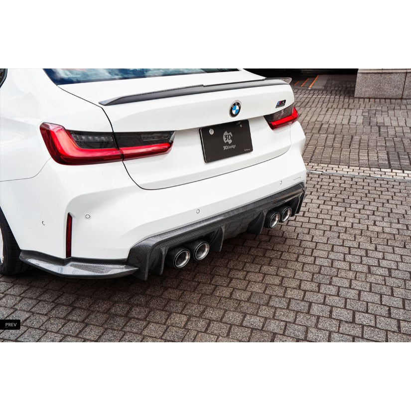 3Ddesign Rear Diffuser Set Carbon Fibre BMW M3 G80