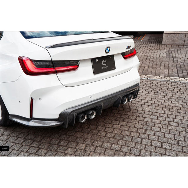 3Ddesign Rear Diffuser Set Carbon Fibre BMW M3 G80