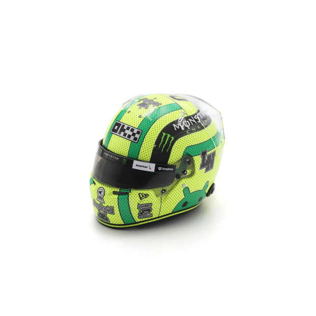 Spark McLaren Racing F1 F1 Team Lando Norris 2025 Austin GP Mini Helmet Adults - Yellow - 1:5 Scale