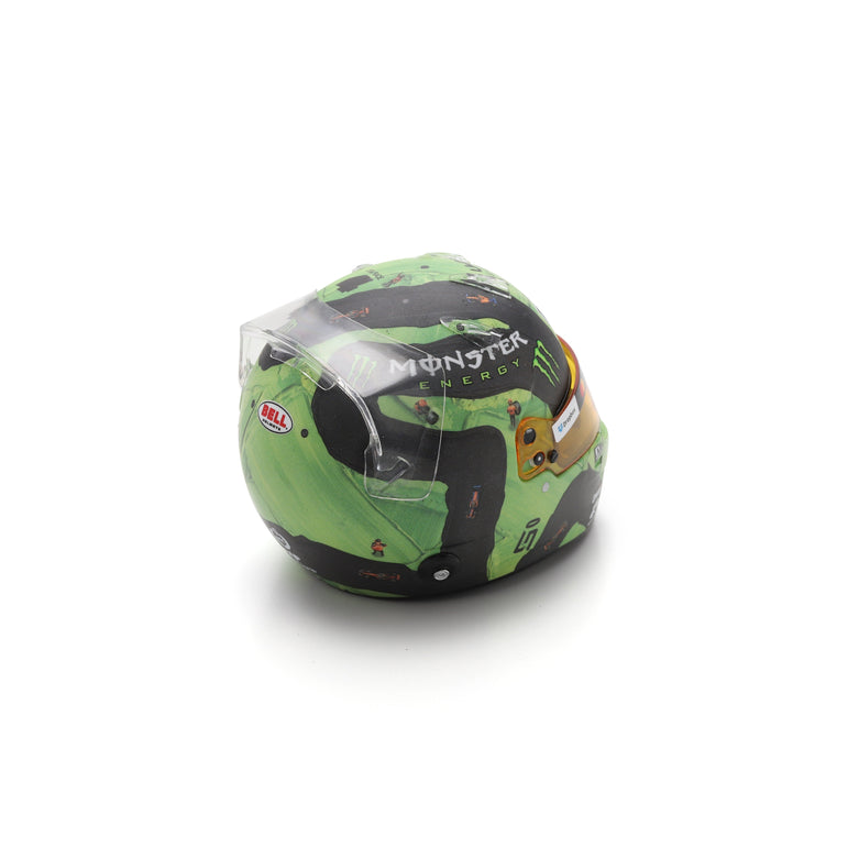 Spark McLaren Racing F1 F1 Team Lando Norris 2025 Las Vegas GP Mini Helmet Adults - Green - 1:5 Scale