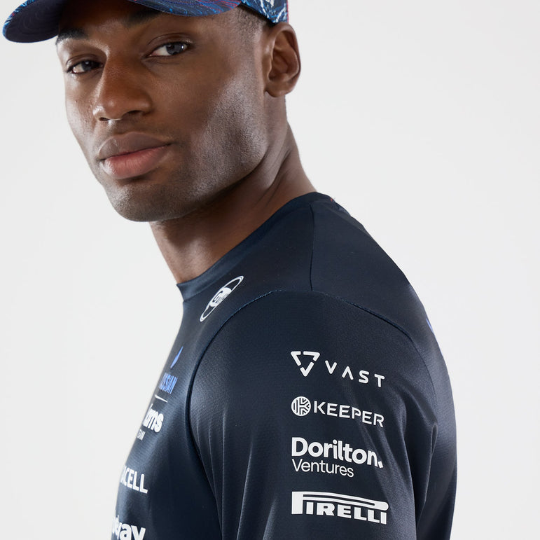 Williams F1 Team 2026 Silverstone Tech Tee Adults - Night Shift Navy