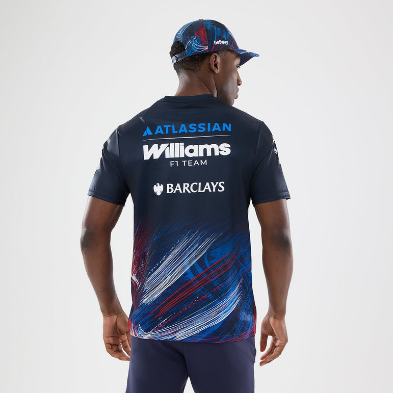 Williams F1 Team 2026 Silverstone Tech Tee Adults - Night Shift Navy