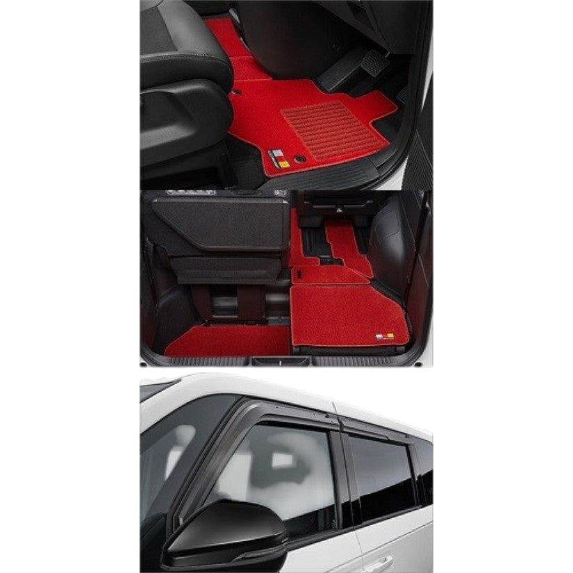 Mugen Wind Deflector and Sports Mat Set Red Honda Stepwgn RP1-5 15-22