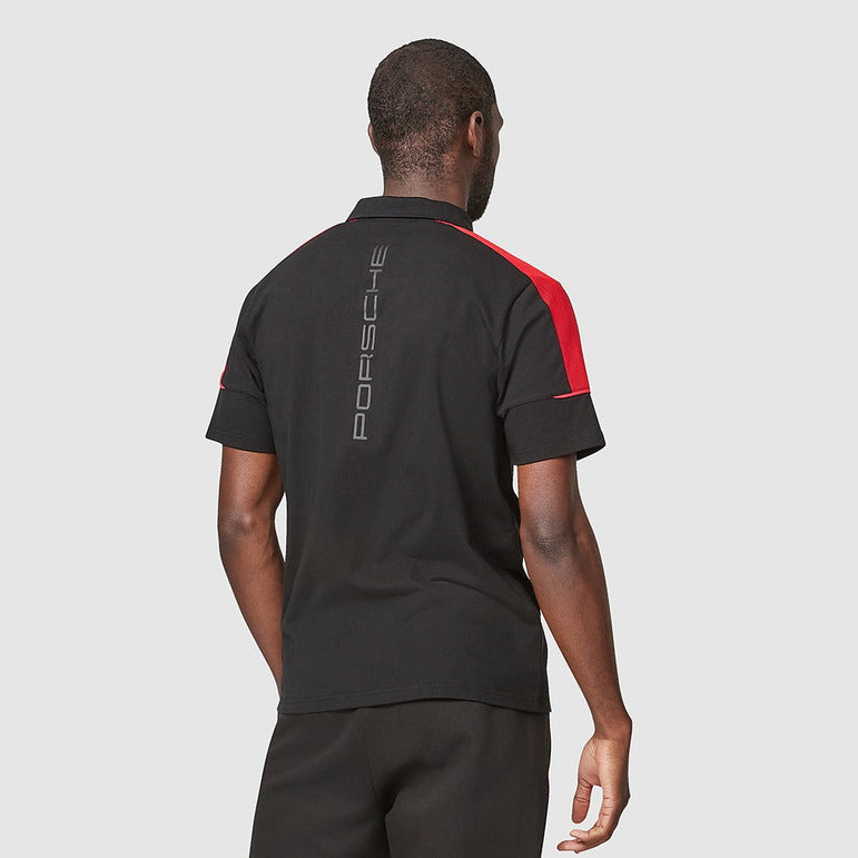 Porsche Motorsport Mens Polo - Black