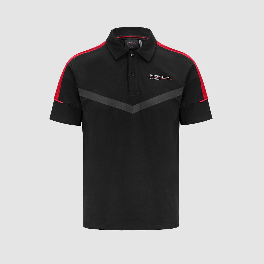 Porsche Motorsport Mens Polo - Black