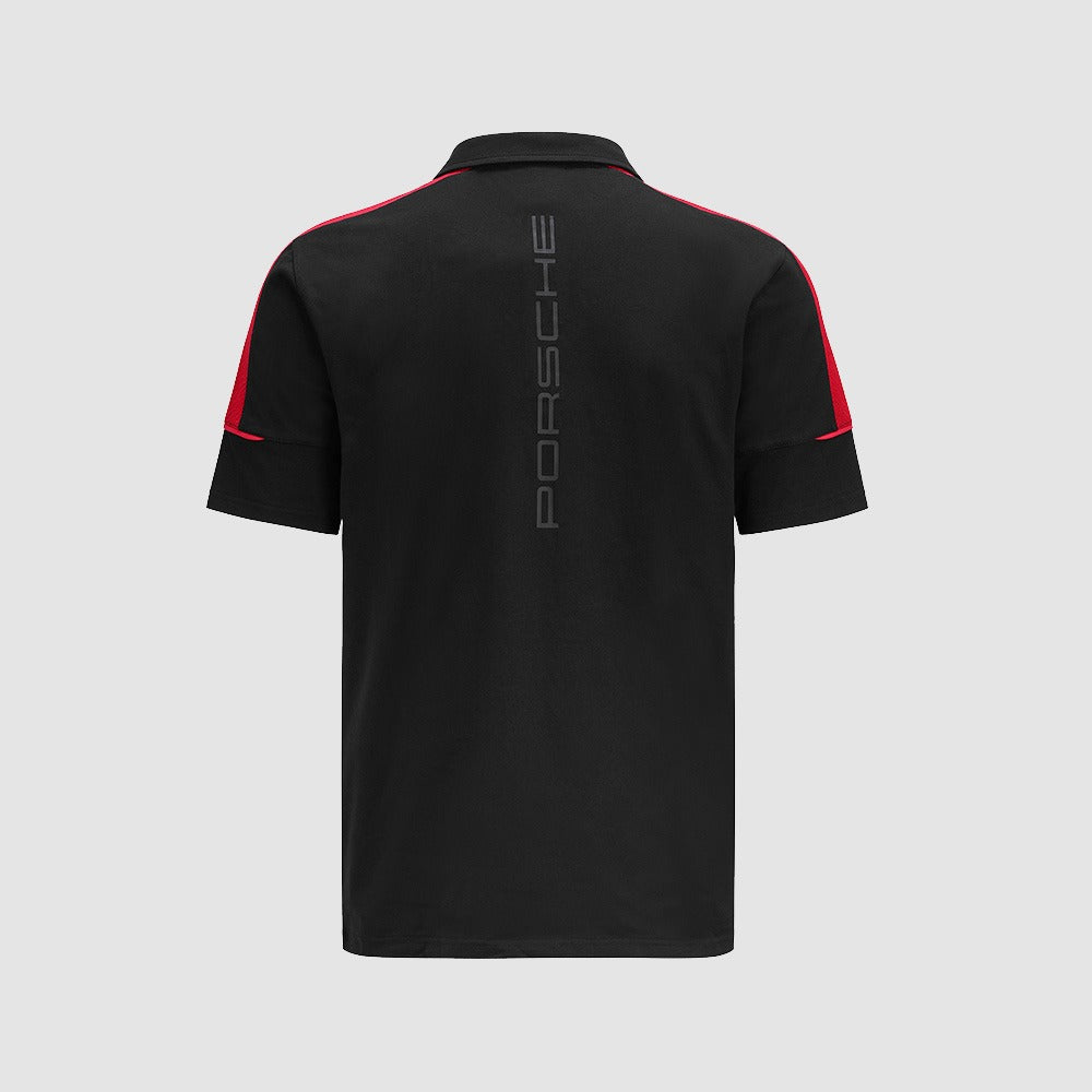 Porsche Motorsport Mens Polo - Black