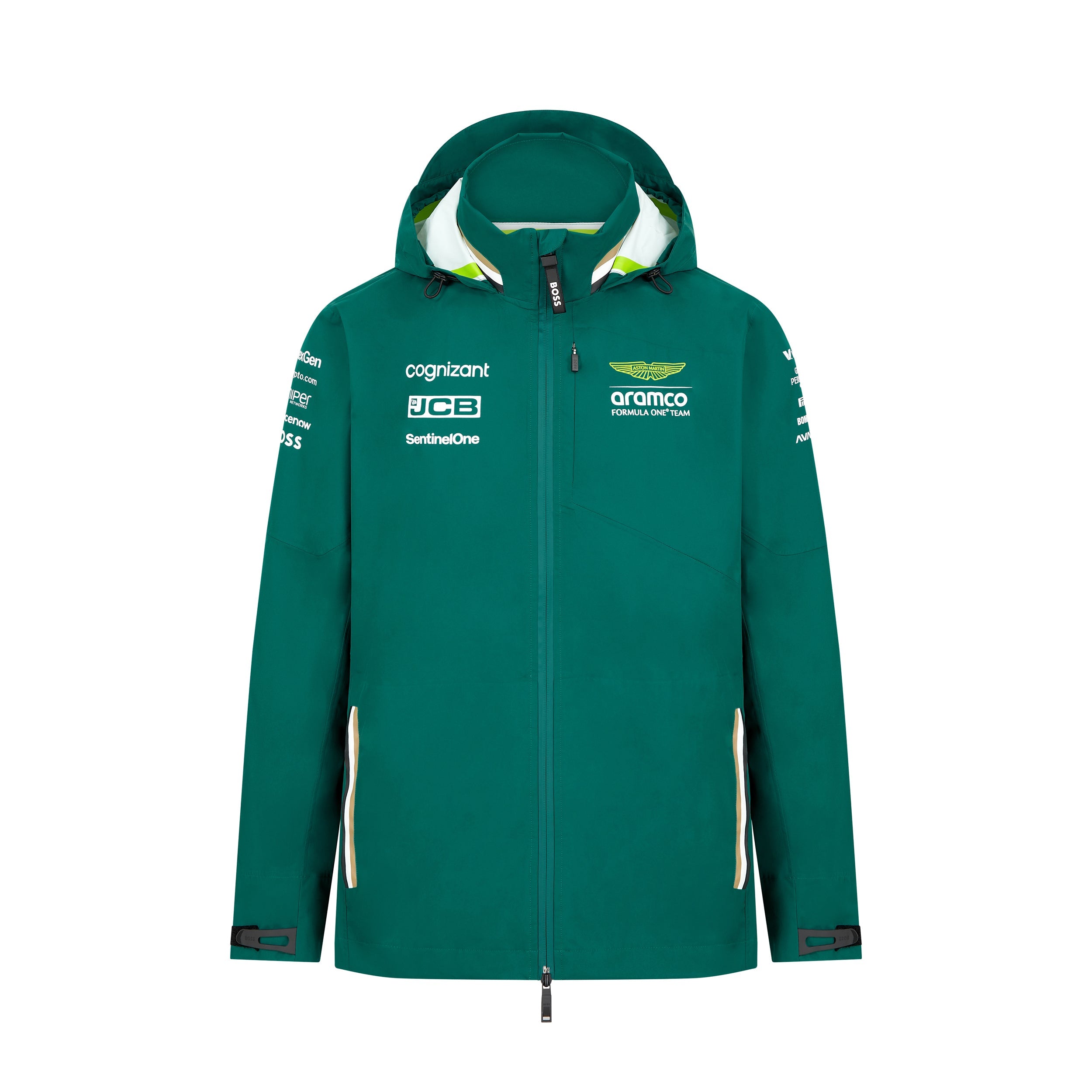 Aston Martin F1 Team 2024 Rain Jacket Mens - Green