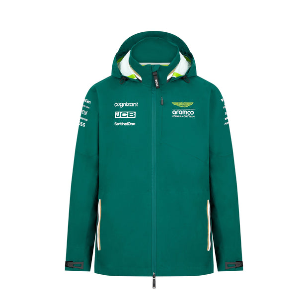 Aston Martin F1 Team 2024 Rain Jacket Mens - Green