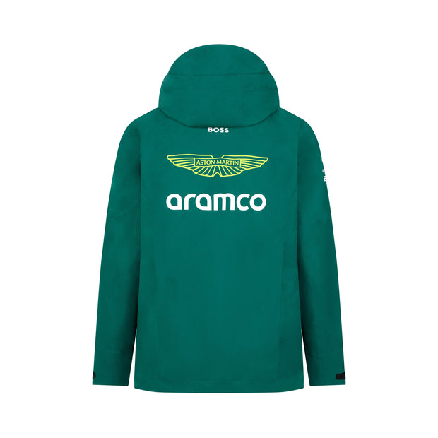 Aston Martin F1 Team 2024 Rain Jacket Mens - Green