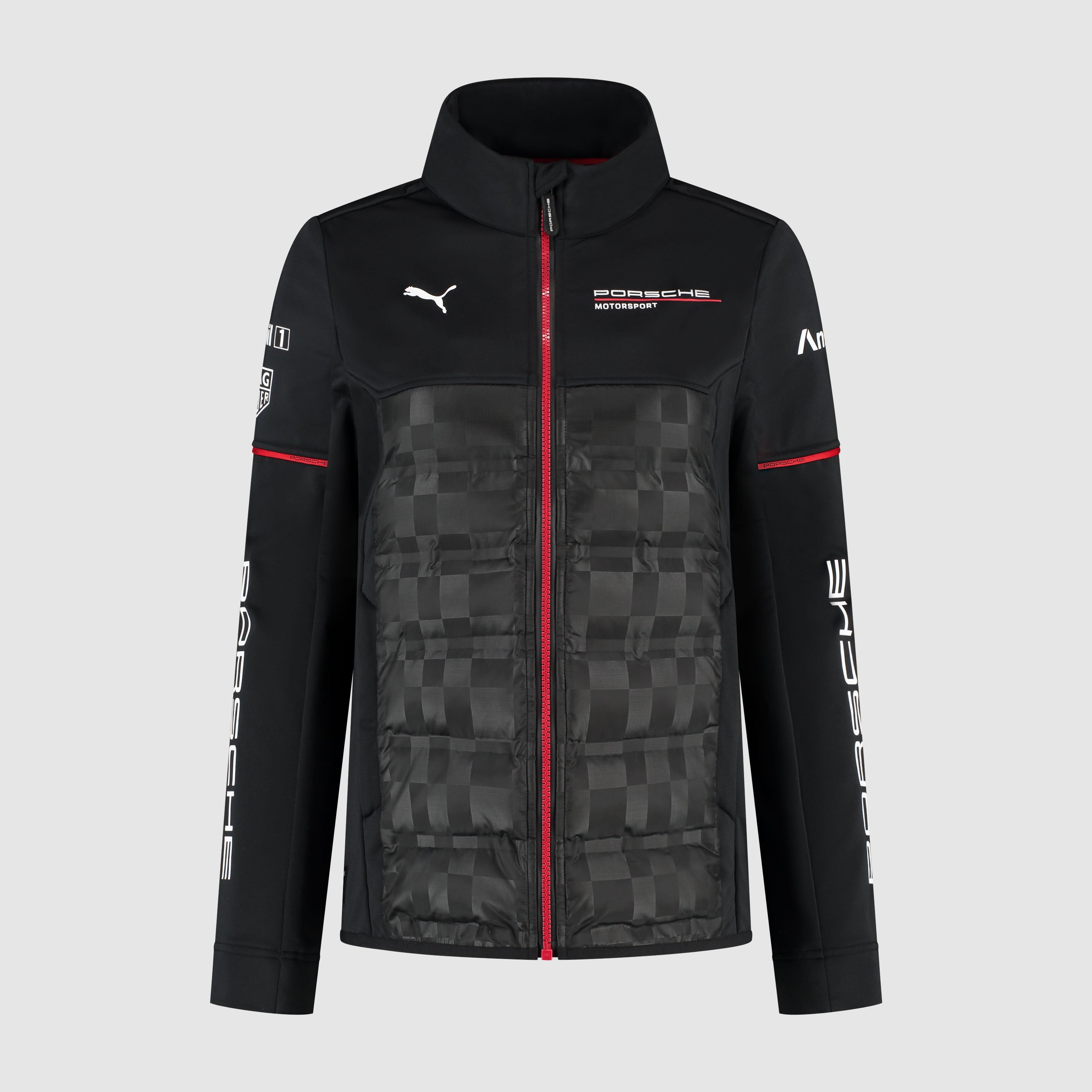 Porsche Motorsport Team 2026 Hybrid Jacket Womens - Black
