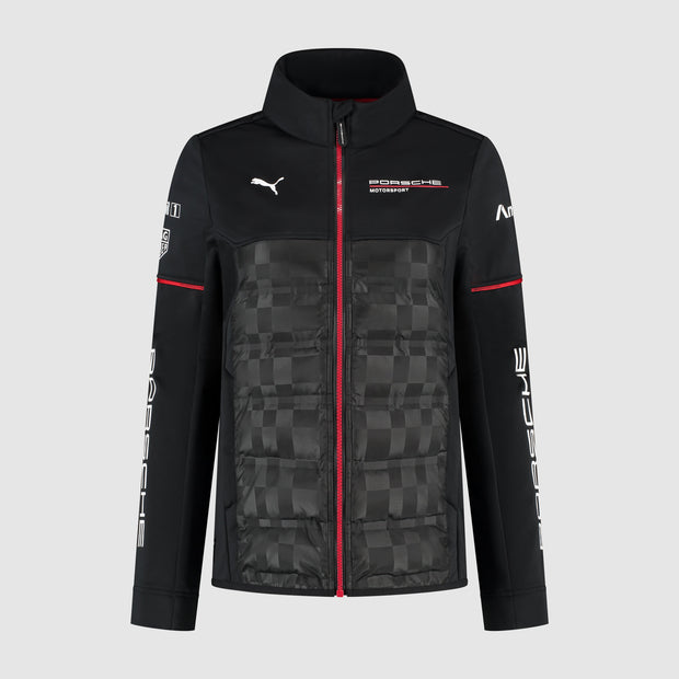Porsche Motorsport Team 2026 Hybrid Jacket Womens - Black