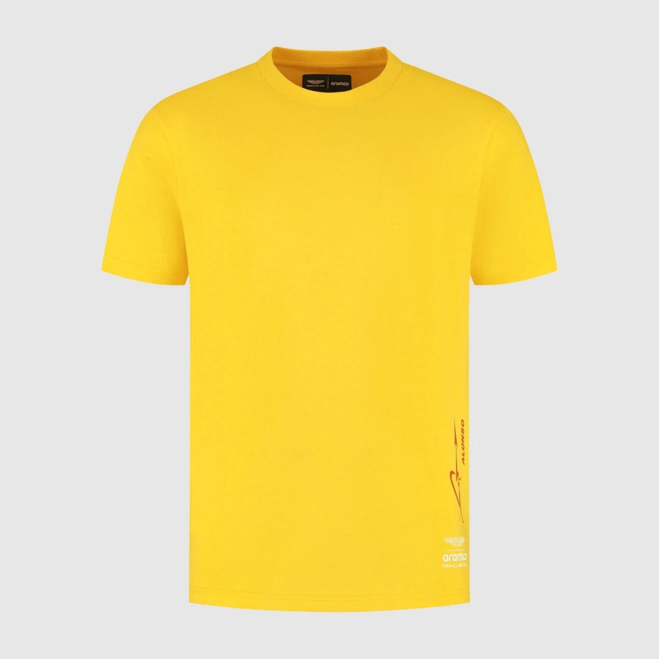 Aston Martin F1 Team 2025 Special Edition Spanish GP Tee Mens - Helios Yellow