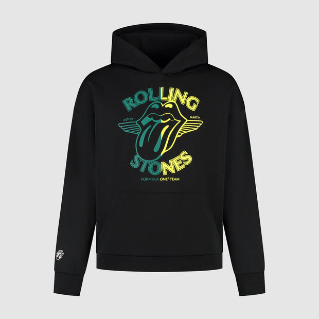 Aston Martin F1 Special Edition Rolling Stones Hoodie Mens - Black