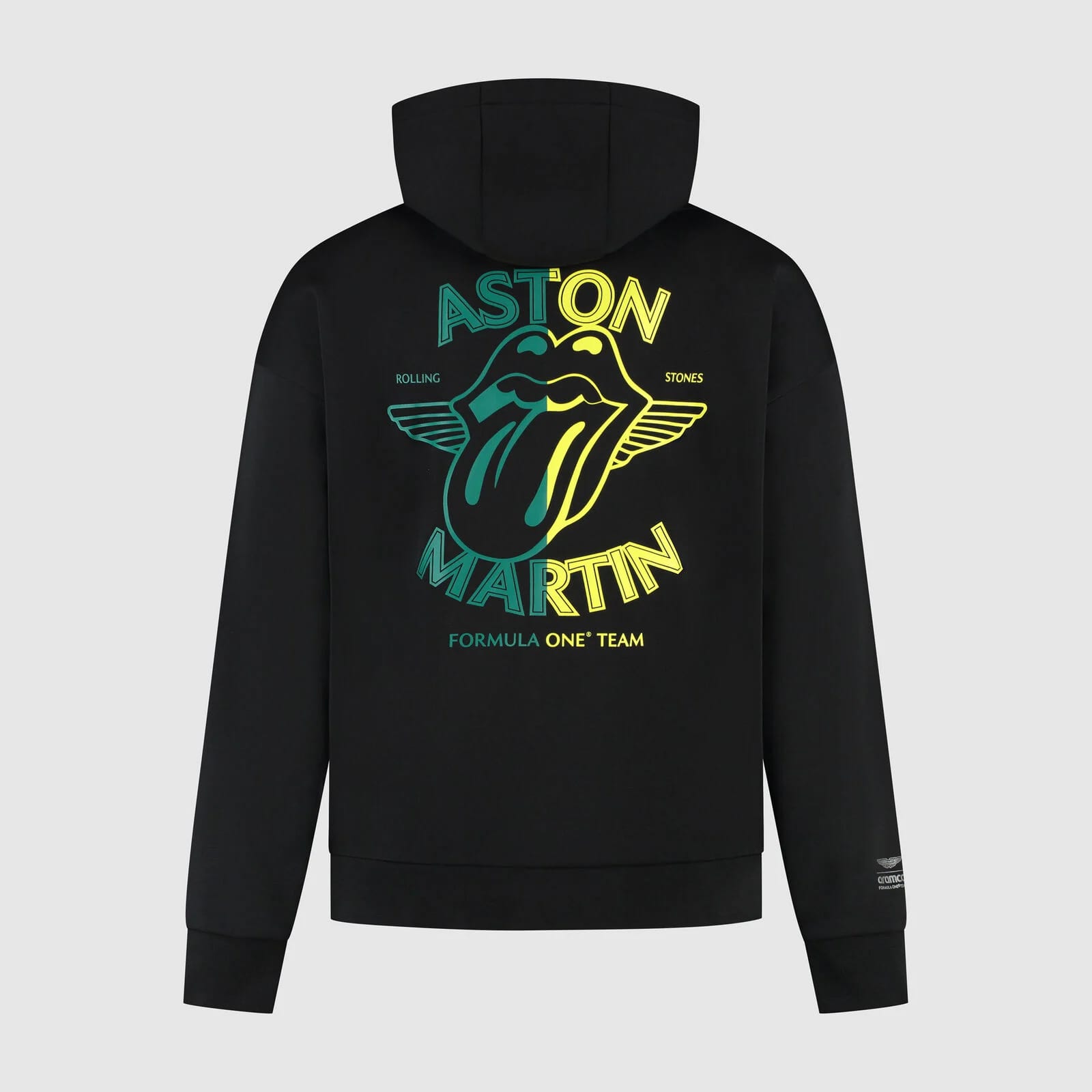 Aston Martin F1 Special Edition Rolling Stones Hoodie Mens - Black