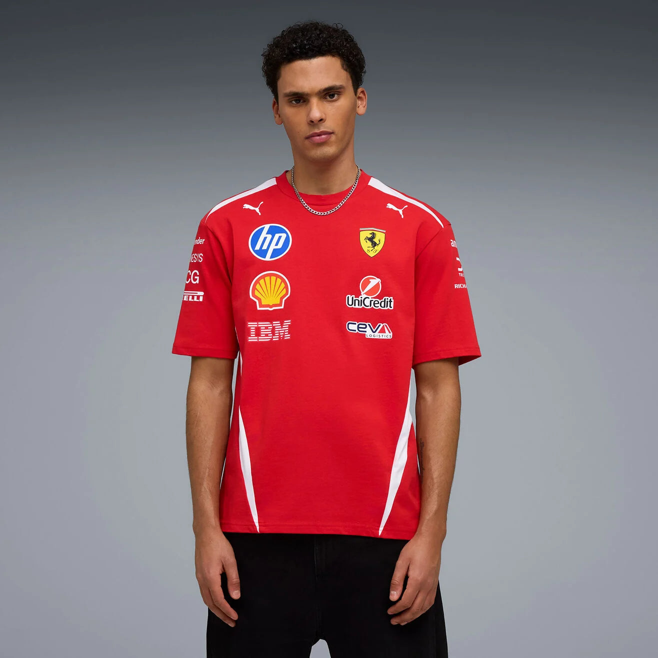 Scuderia Ferrari F1 Team 2026 Drivers Tee Mens - Red