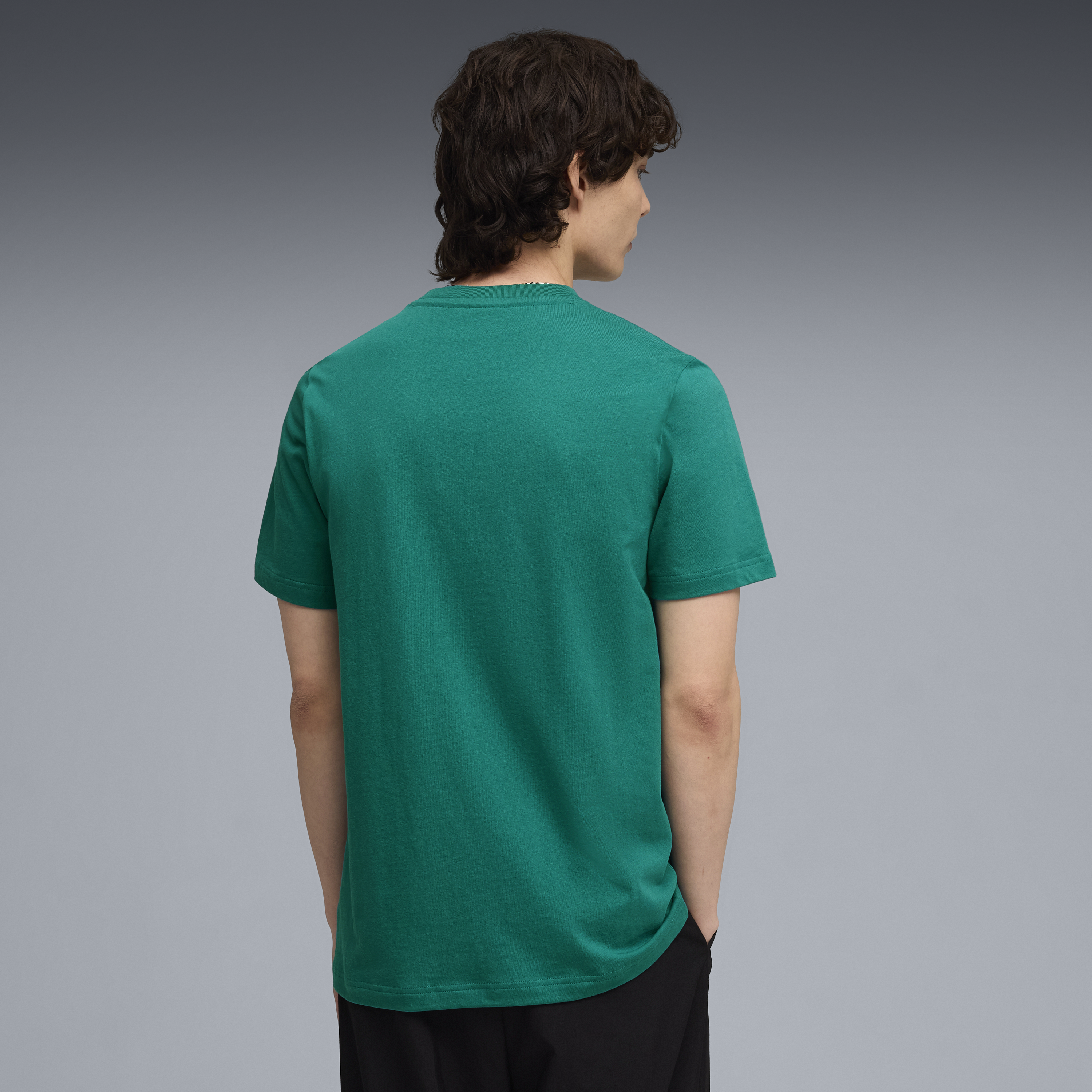 Aston Martin F1 Large Logo Tee Mens - Green Lux