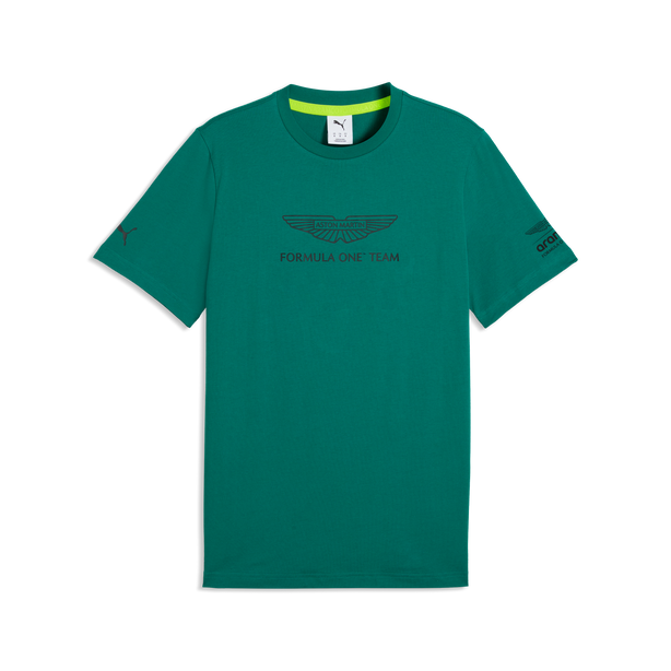 Aston Martin F1 Large Logo Tee Mens - Green Lux