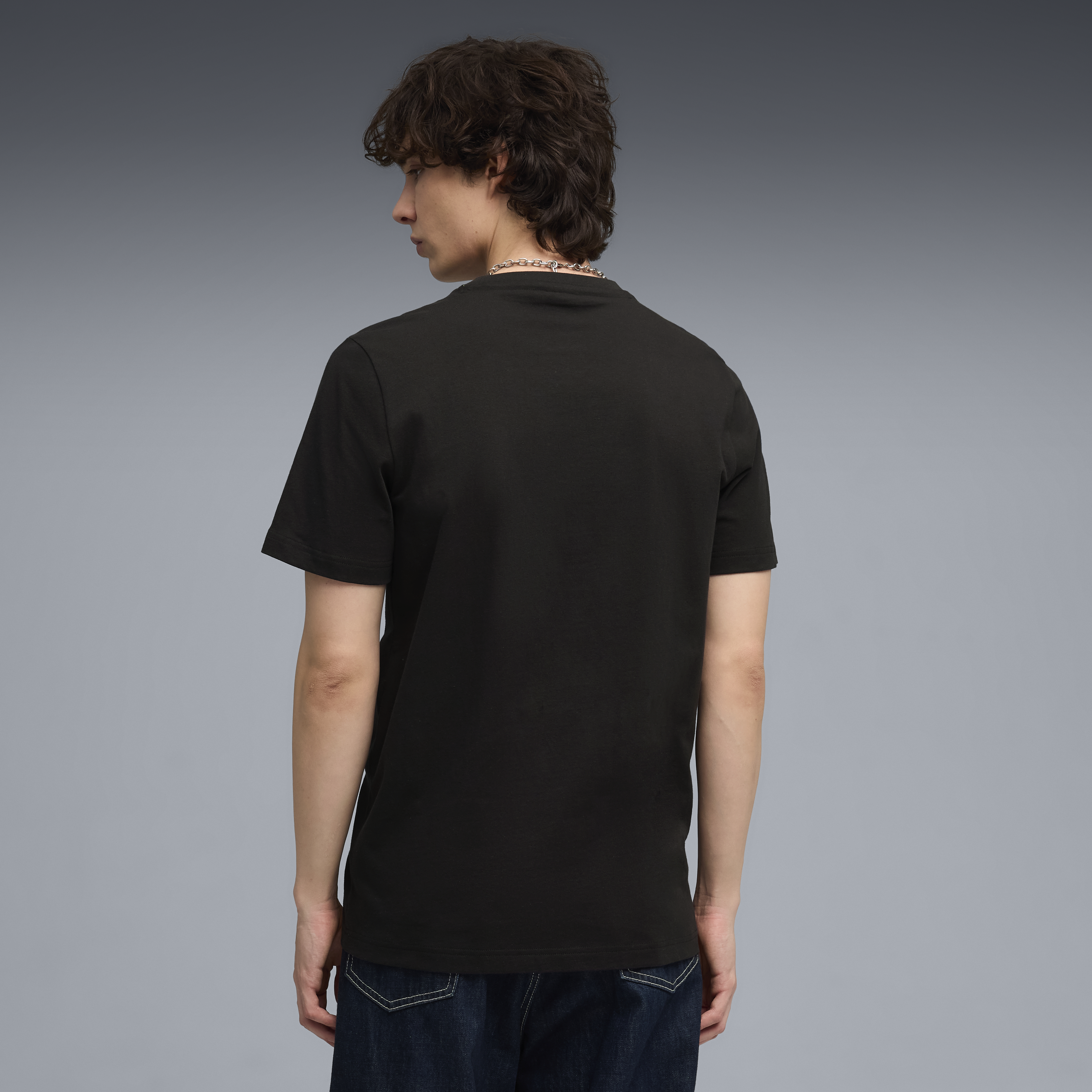 Aston Martin F1 Large Logo Tee Mens - Black