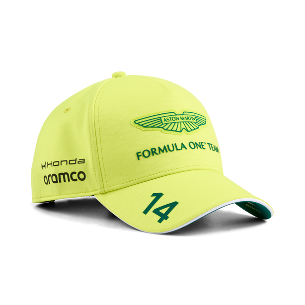 Aston Martin F1 Team 2026 Alonso Baseball Cap Unisex - Lime Shimmer
