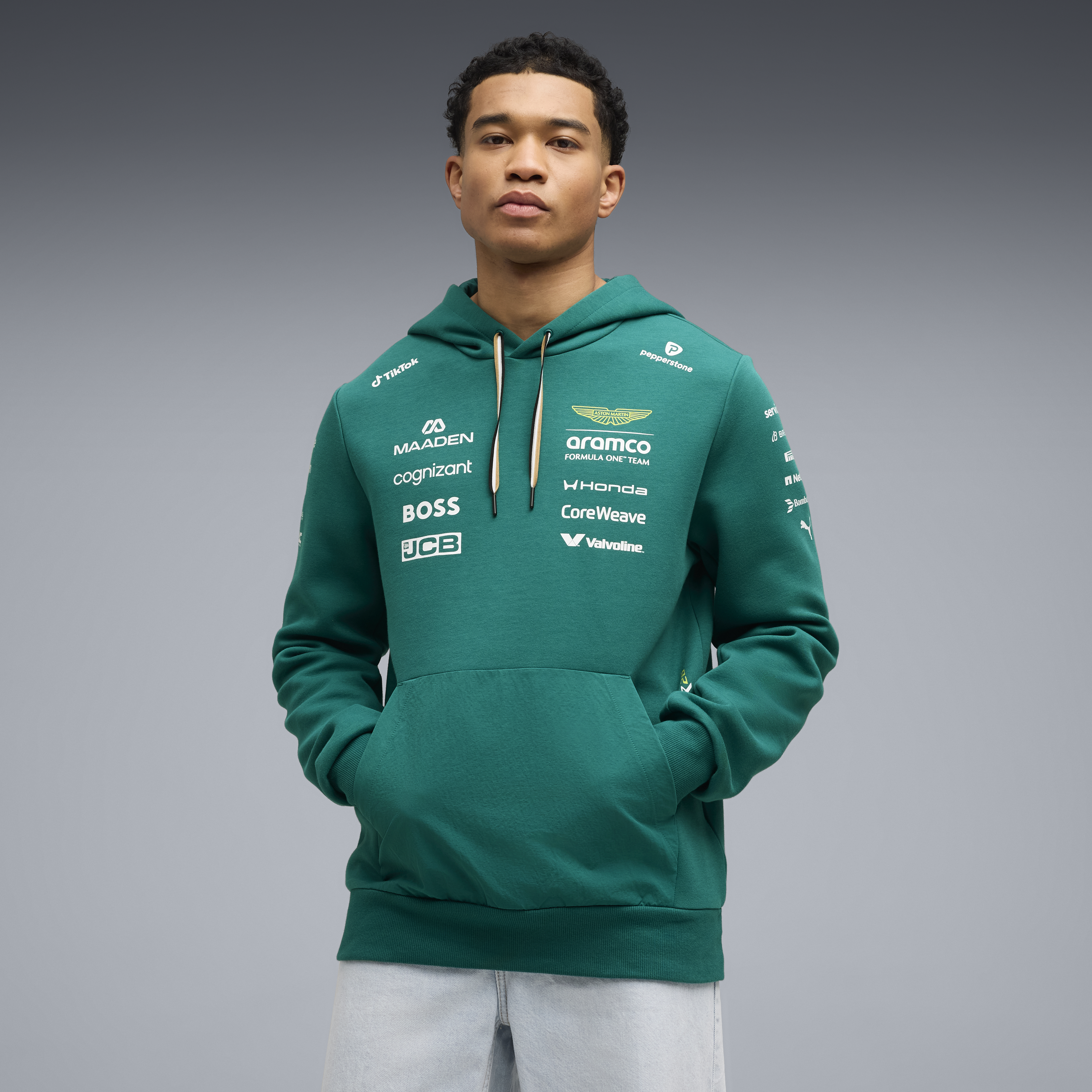 Aston Martin F1 Team 2026 Hoodie Mens - Green Lux