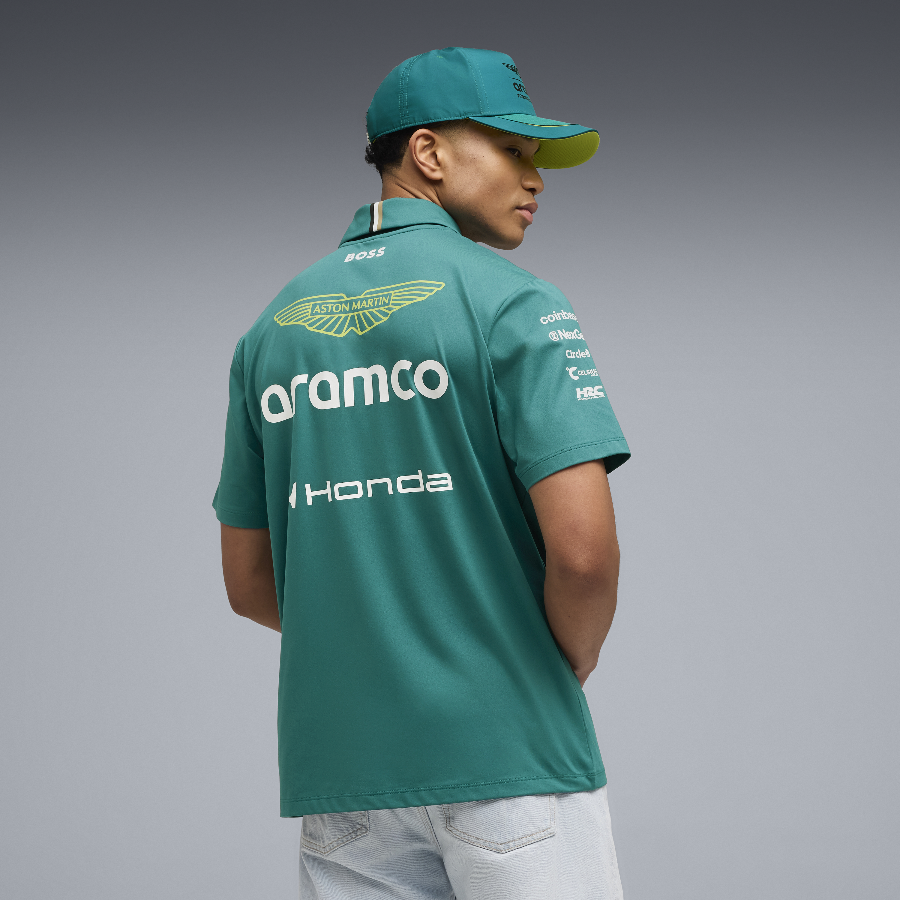 Aston Martin F1 Team 2026 Polo Mens - Green Lux