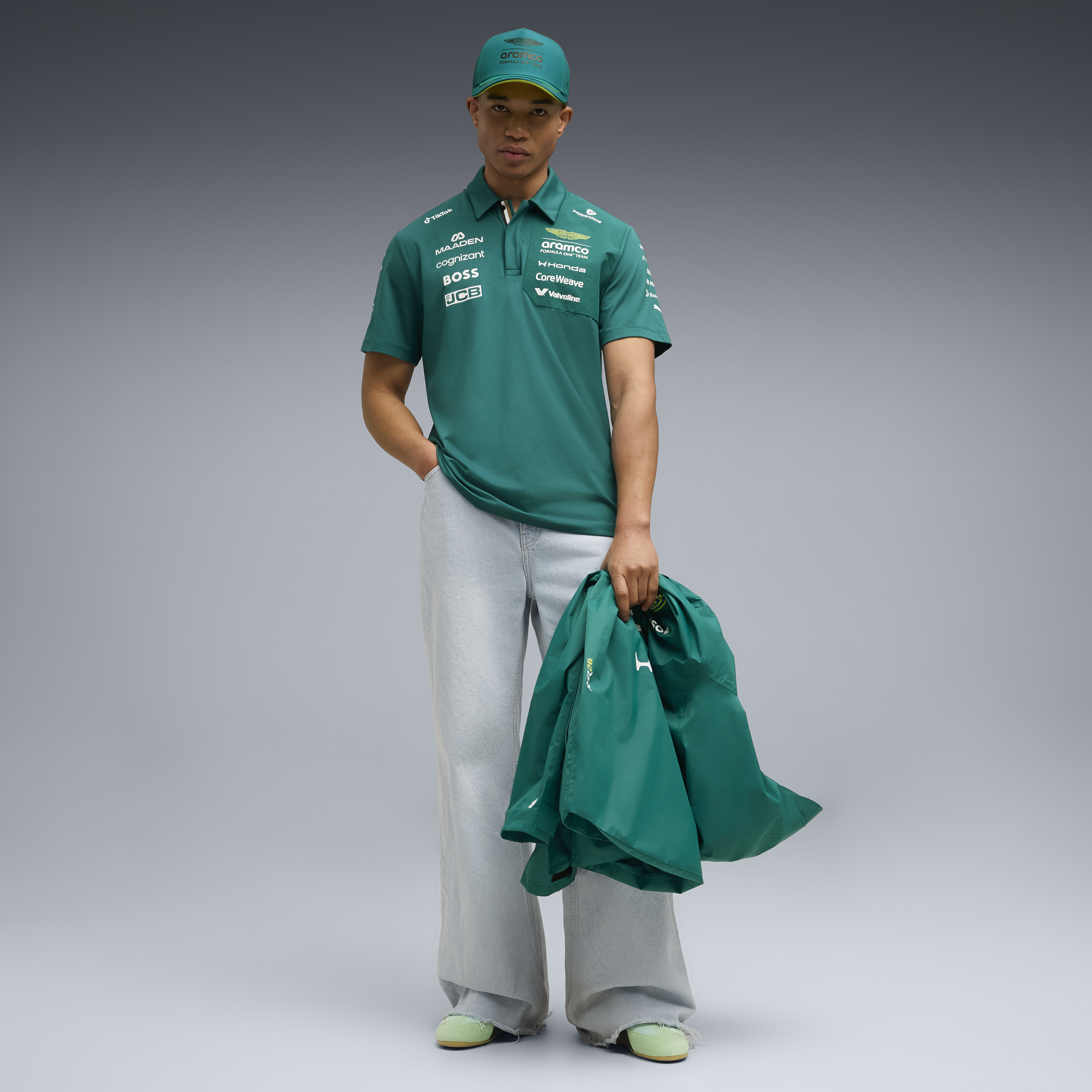 Aston Martin F1 Team 2026 Polo Mens - Green Lux