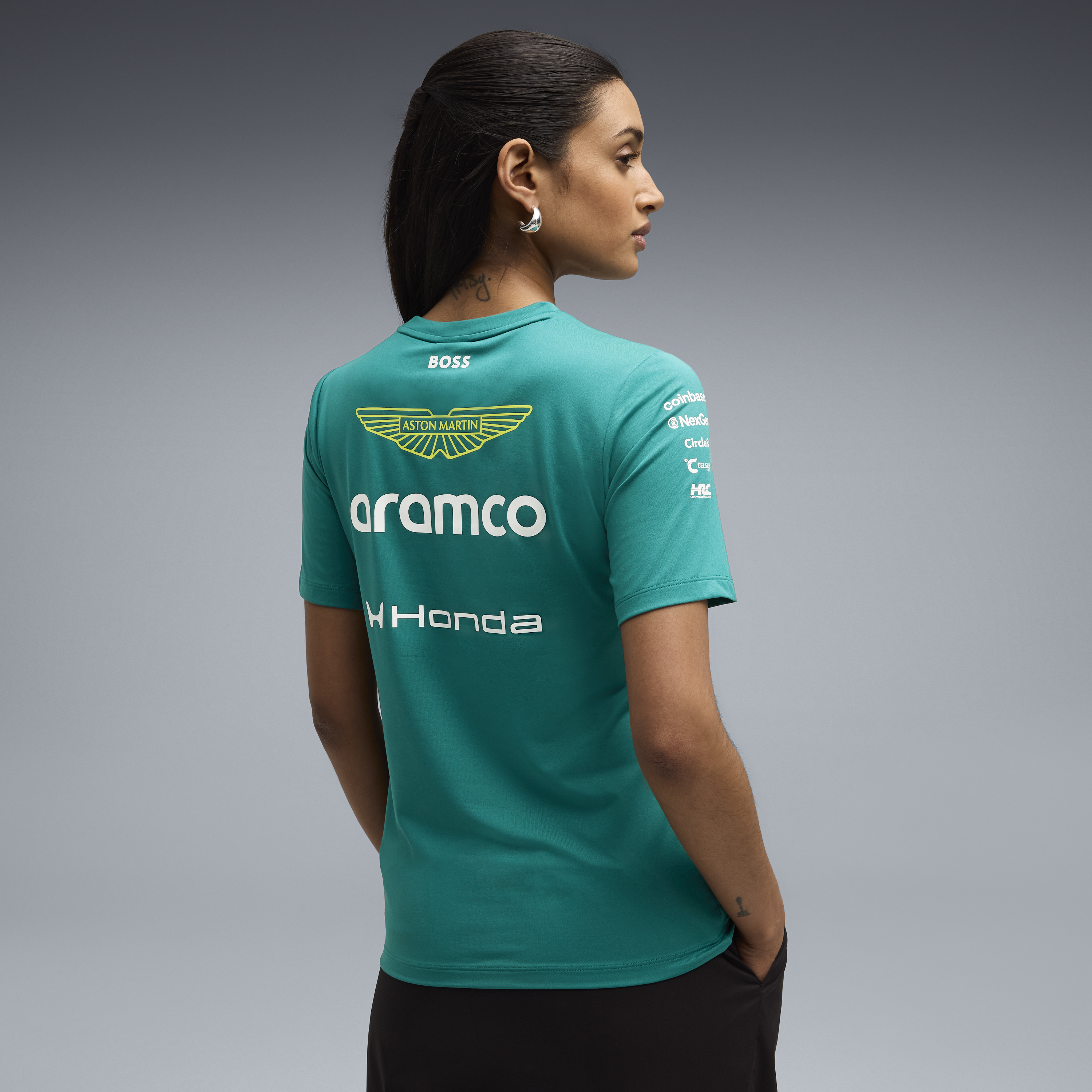 Aston Martin F1 Team 2026 Tee Womens - Green Lux