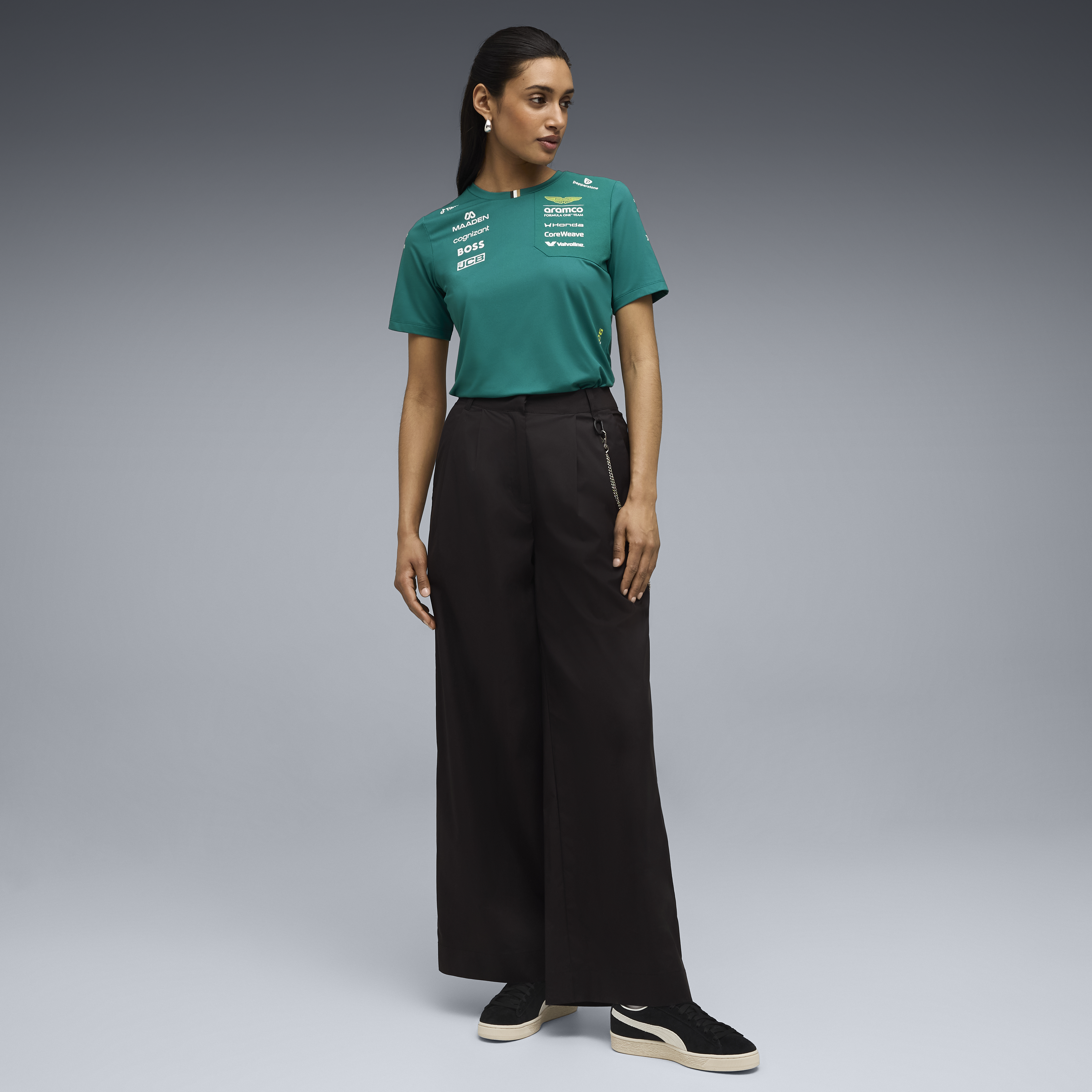 Aston Martin F1 Team 2026 Tee Womens - Green Lux