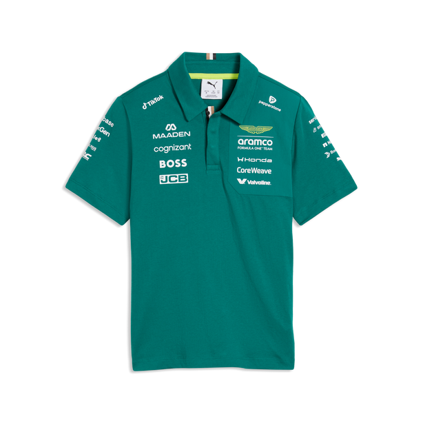 Aston Martin F1 Team 2026 Polo Kids - Green Lux