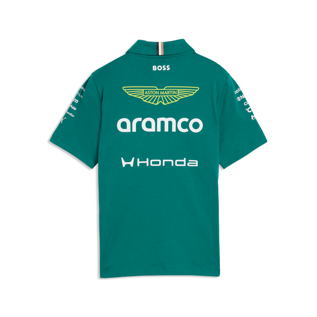 Aston Martin F1 Team 2026 Polo Kids - Green Lux