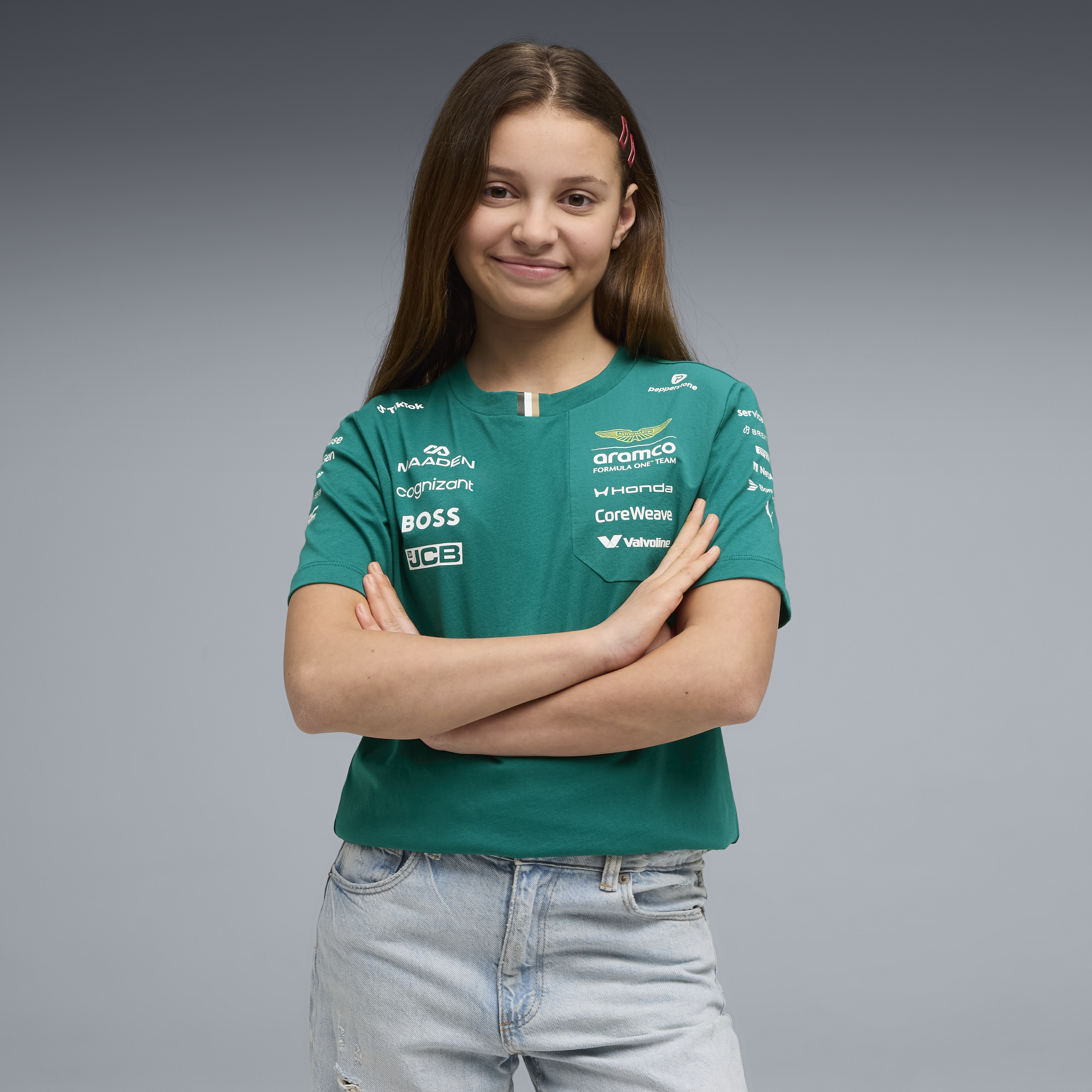 Aston Martin F1 Team 2026 Tee Kids - Green Lux