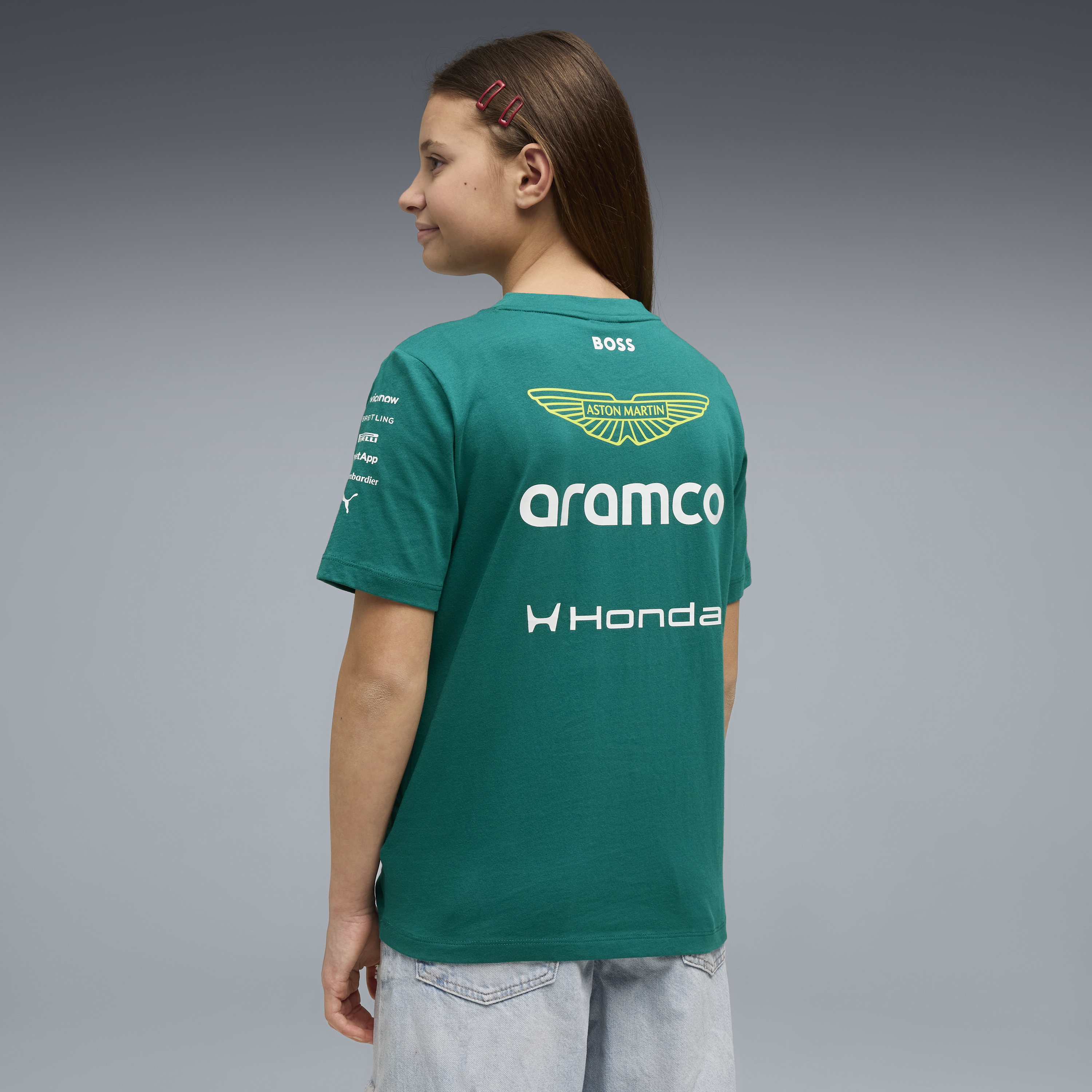 Aston Martin F1 Team 2026 Tee Kids - Green Lux