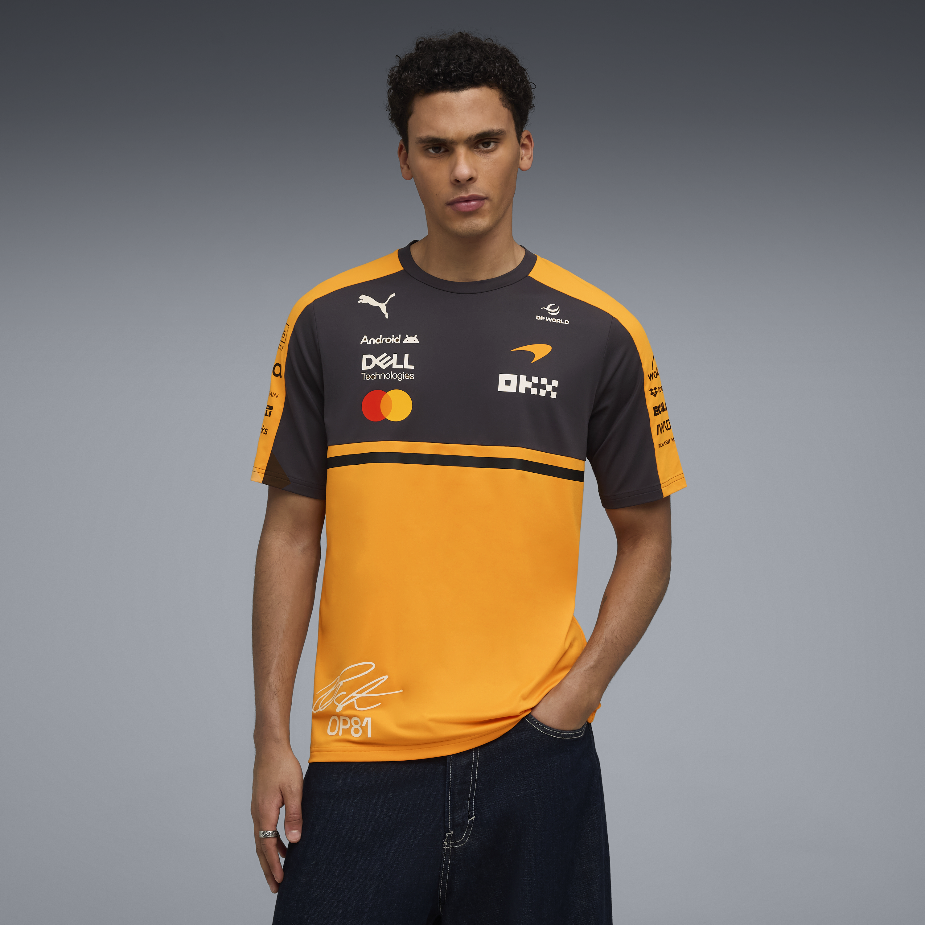 McLaren Racing F1 Team 2026 Oscar Piastri Tee Mens - Papaya