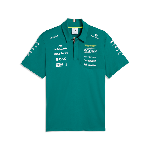 Aston Martin F1 Team 2026 Polo Mens - Green Lux