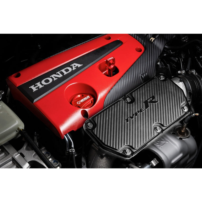 Verus Anodized Engine Bay Cap Kit Honda Civic Type R FL5