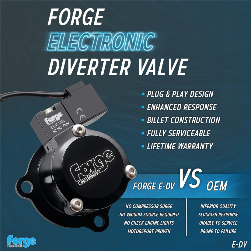 Forge Motorsport E-DV Recirculating Valve Toyota GR Yaris Corolla 20+