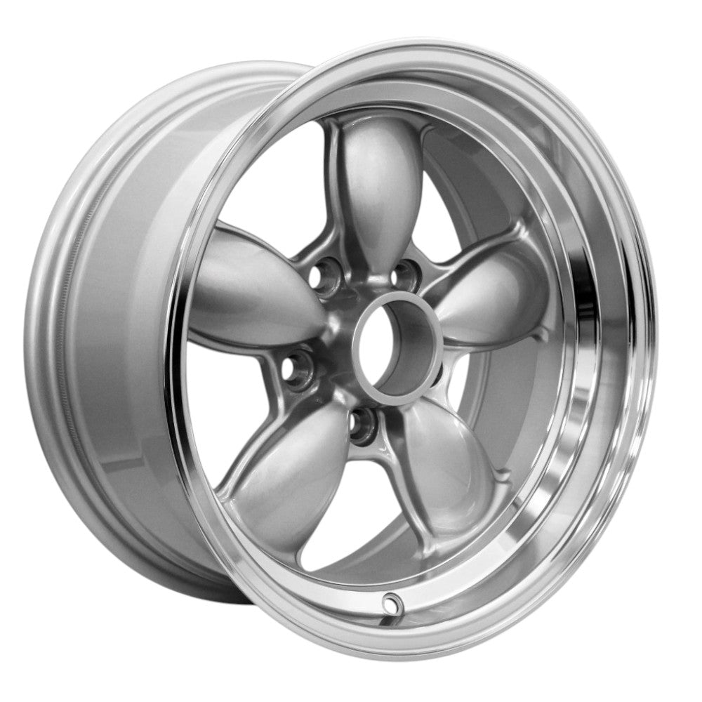 Team Dynamics Pro Classic Ford Mustang Alloy Wheel 15x7 ET-5 5x114.3 Silver/Polsihed 73.1mm CB