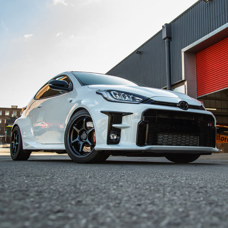 Motegi MR145 TRAKLITE 3.0 18x8.5 ET35 5x114 Satin Black Alloy Wheel Nankang AR1 Semi Slick 235/40/18 Tyres (Set of 4) Toyota GR Yaris (Track Wheel Bundle)