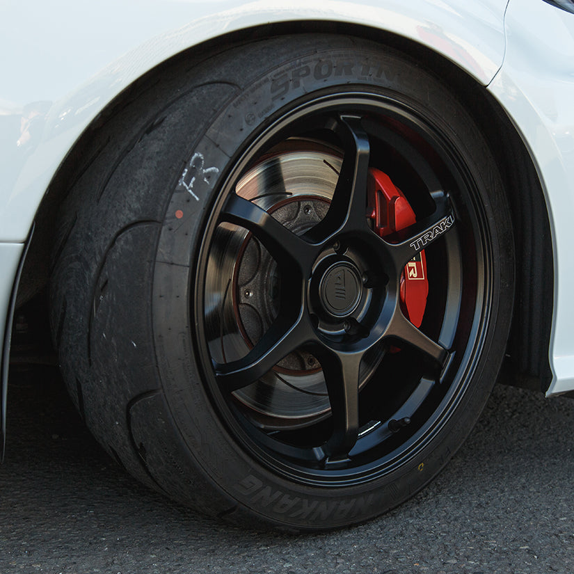 Motegi MR145 TRAKLITE 3.0 18x8.5 ET35 5x114 Satin Black Alloy Wheel Nankang AR1 Semi Slick 235/40/18 Tyres (Set of 4) Toyota GR Yaris (Track Wheel Bundle)