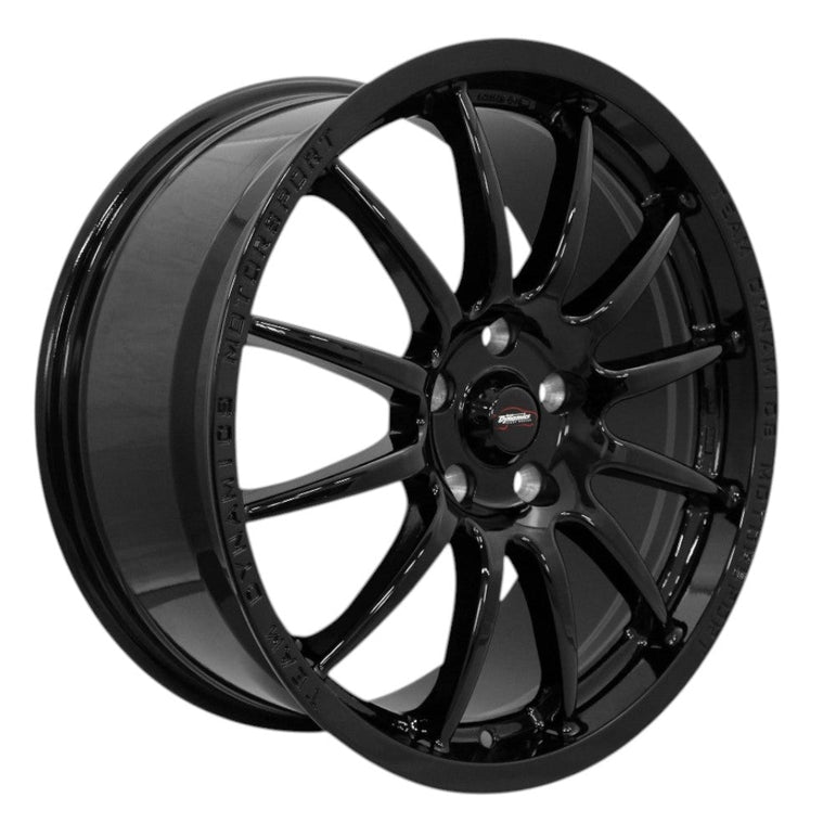 Team Dynamics Pro Race 1.2 Alloy Wheel 18x8 ET35 5x120 Gloss Black 72.6mm CB