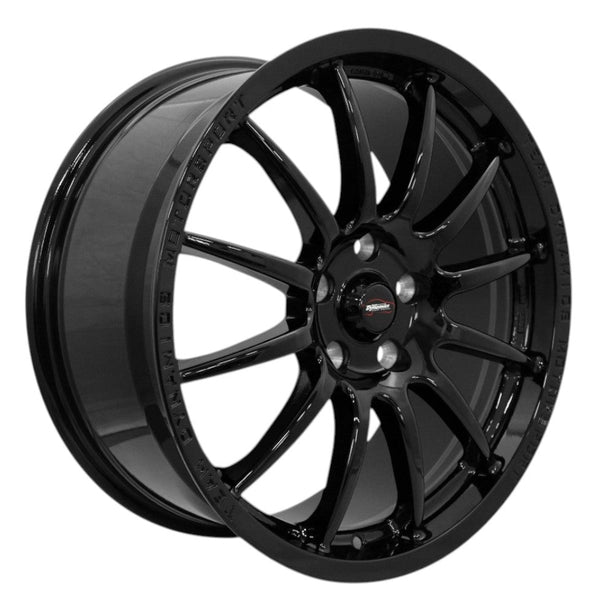 Team Dynamics Pro Race 1.2 Alloy Wheel 15x7 ET25 4x100 Gloss Black 73.1mm CB