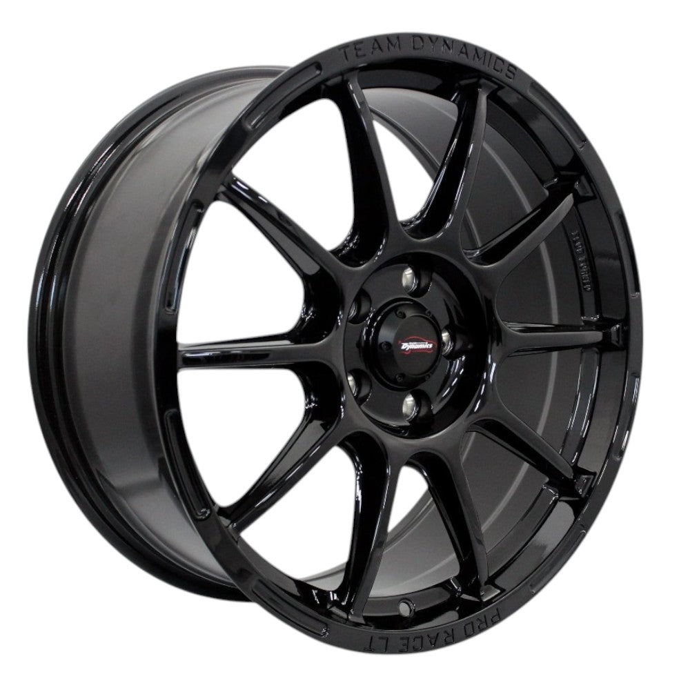 Team Dynamics Pro Race LT Alloy Wheel 18x9 ET35 5x112 Gloss Black 73.1mm CB