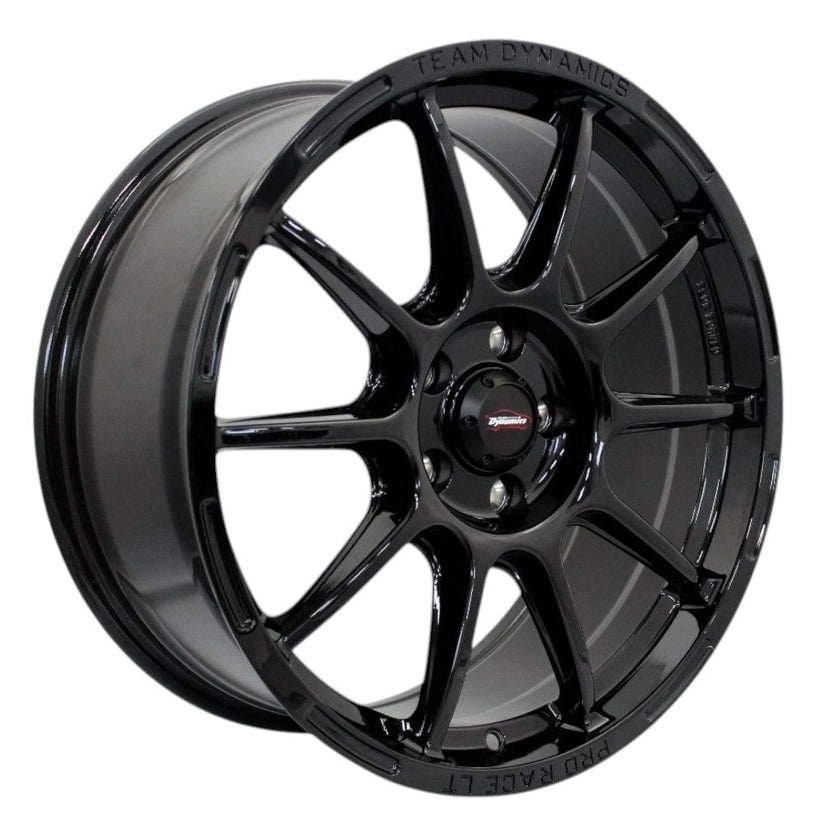Team Dynamics Pro Race LT Alloy Wheel 17x8 ET40 5x112 Gloss Black 73.1mm CB