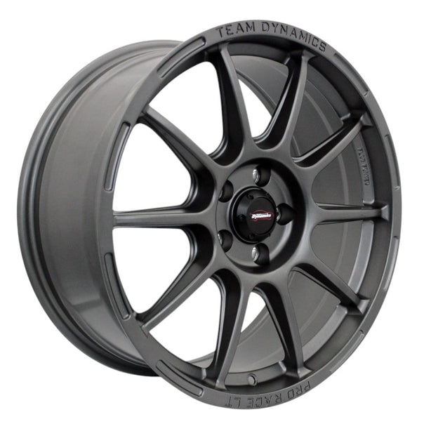 Team Dynamics Pro Race LT Alloy Wheel 18x9 ET35 5x112 Matt Gunmetal 73.1mm CB